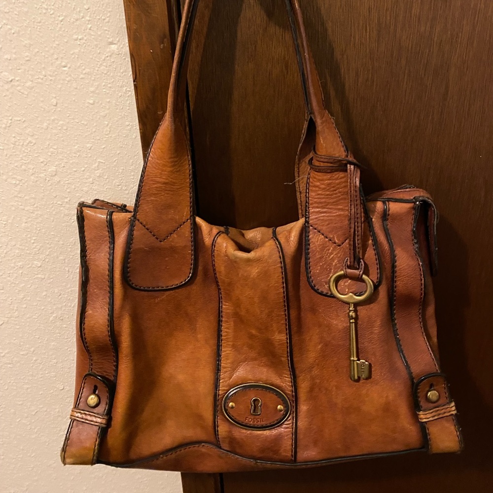 Fossil Leather Handbag